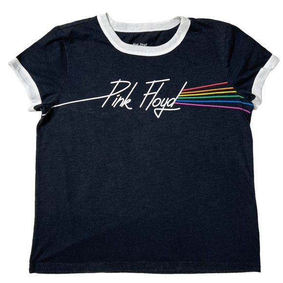 Pink Floyd Short Sleeve Logo Graphic T-Shirt Black Women’s Sz M - Picture 1 of 7